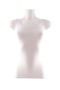 Boru Bamboo Dames Hemd Brede Band Wit - S