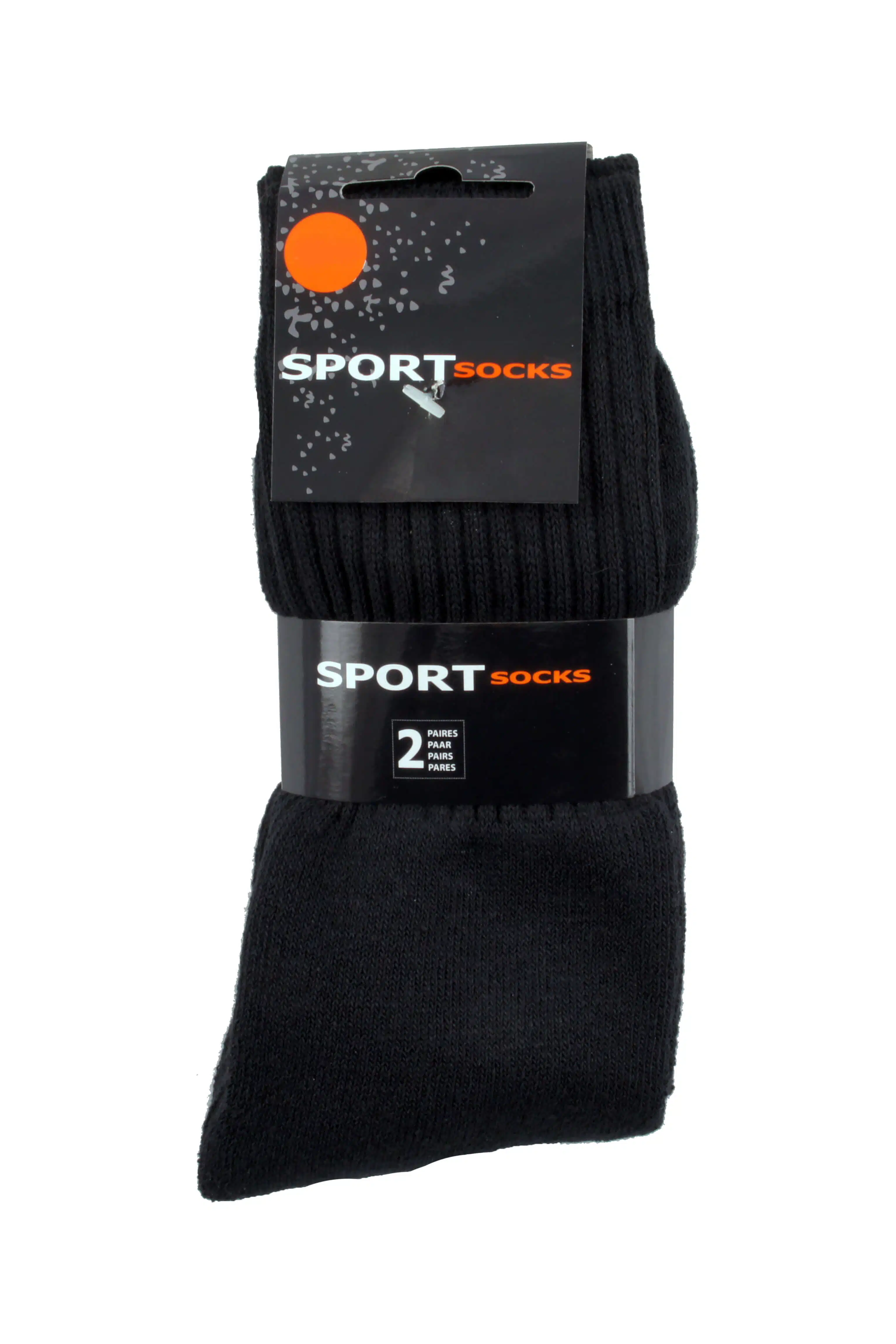 Sport Sok Zwart 2 paar