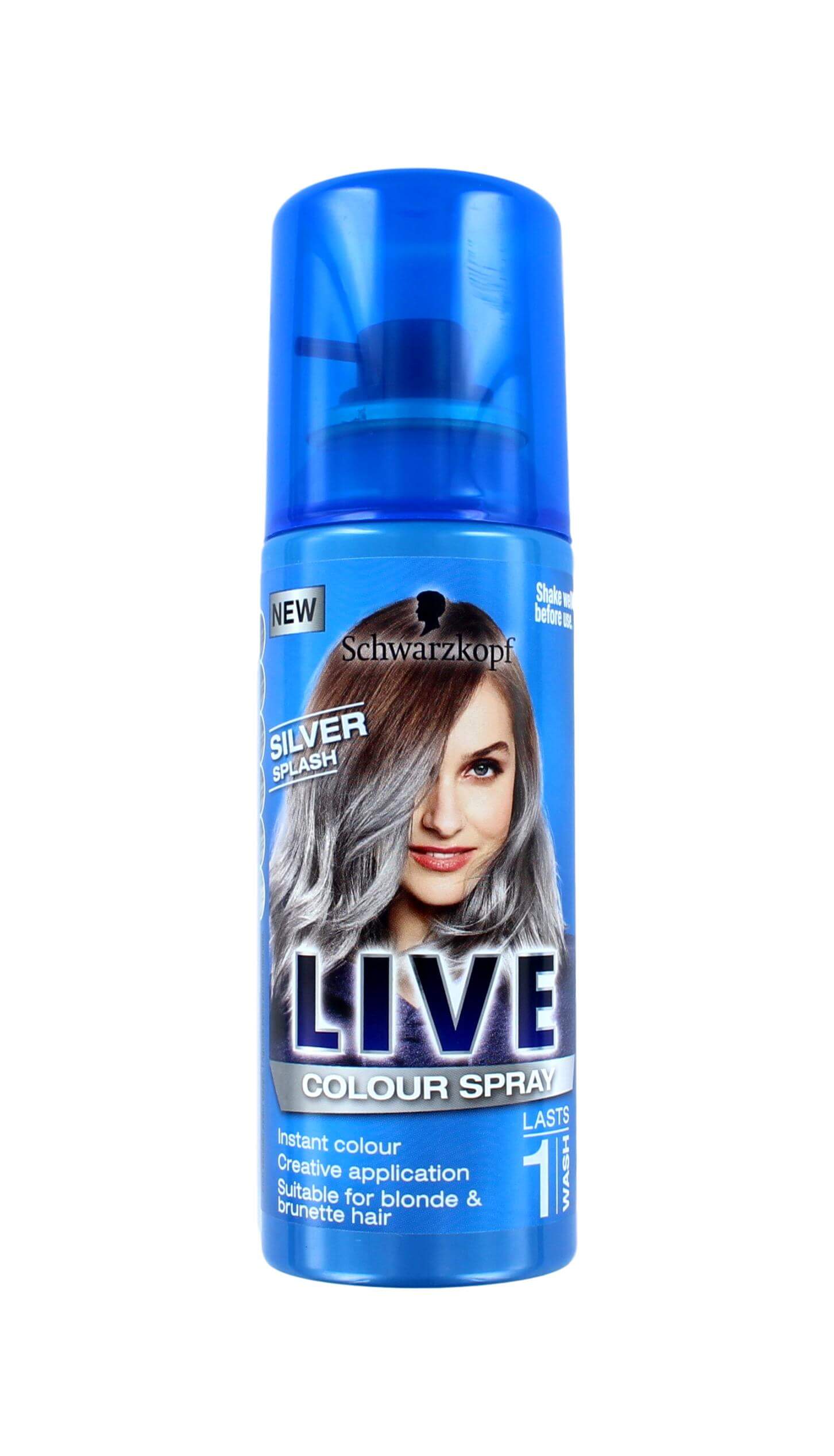Vijftig Kameraad hek Live Color Spray Instant Silver Splash, 120 ml | Nu 67% Korting