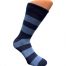 Boru Bamboo Sokken Streep Navy - 43-45