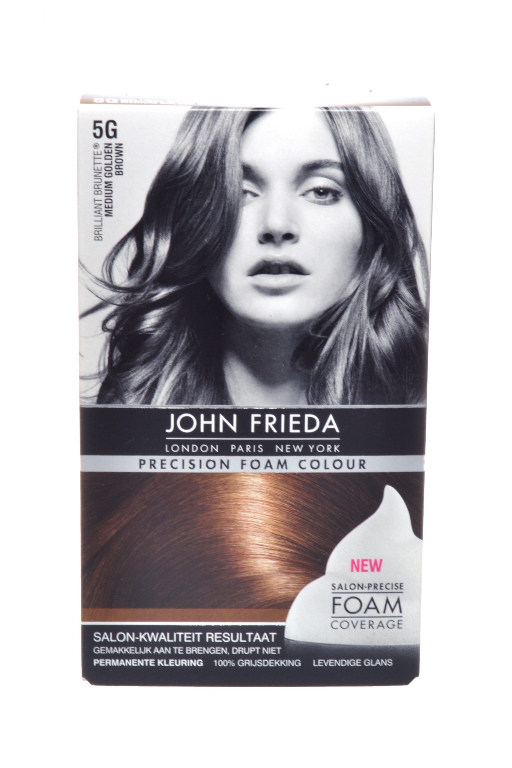 Leonardoda groot Uittreksel John Frieda Haarverf Precision Foam Colour 5G Medium Golden Brown | Nu 24%  Korting