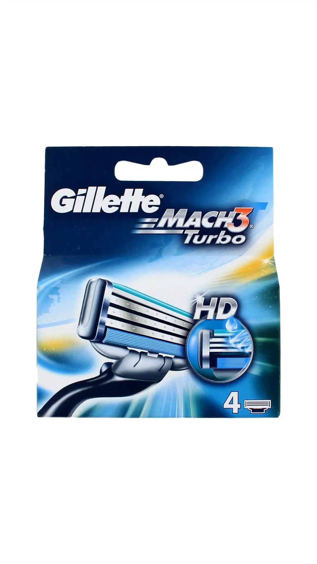 Gillette Scheermesjes Mach3 Turbo, 4 Stuks