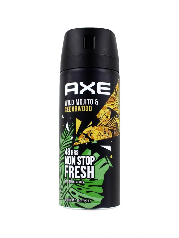 Axe Deodorant Spray Wild Green Mojito & Cedarwood, 150 ml