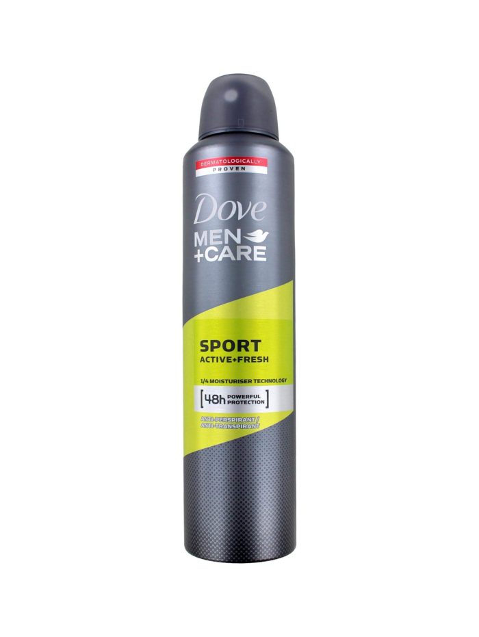 Dove Men+Care Deodorant Spray Sport Active+Fresh, 250 ml