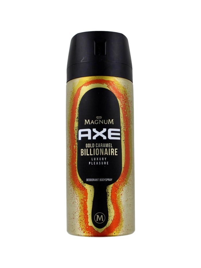 Axe Deodorant Spray Magnum Gold Caramel Billionaire, 150 ml