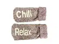 Boru Wollen Anti Slip (Relax & Chill) Sokken Met Omslag Paars