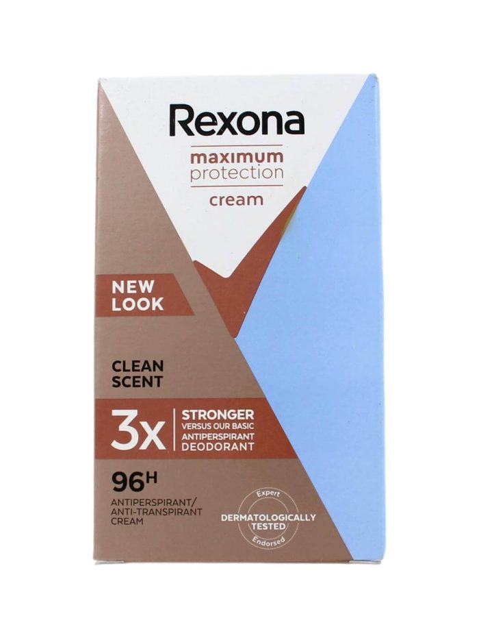 Rexona Deodorant Maximum Protection Clean Scent, 45 ml