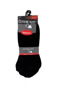 Manouxx Biker Sokken Zwart, 4-Pack - 40-46