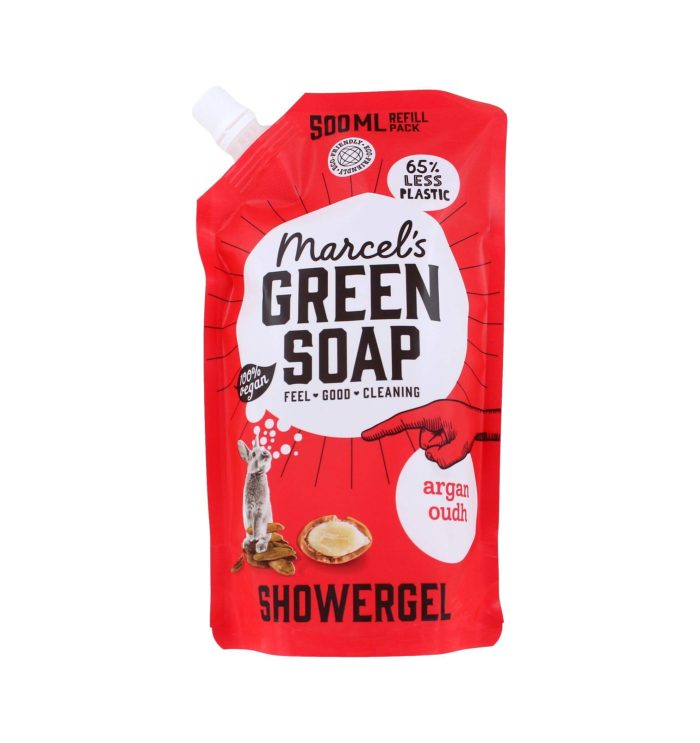 Marcel's Green Soap Navulling Douchegel Argan & Oudh, 500 ml