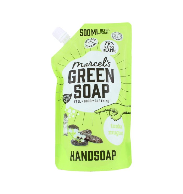 Marcel's Green Soap Navulling Handzeep Tonka & Muguet, 500 ml
