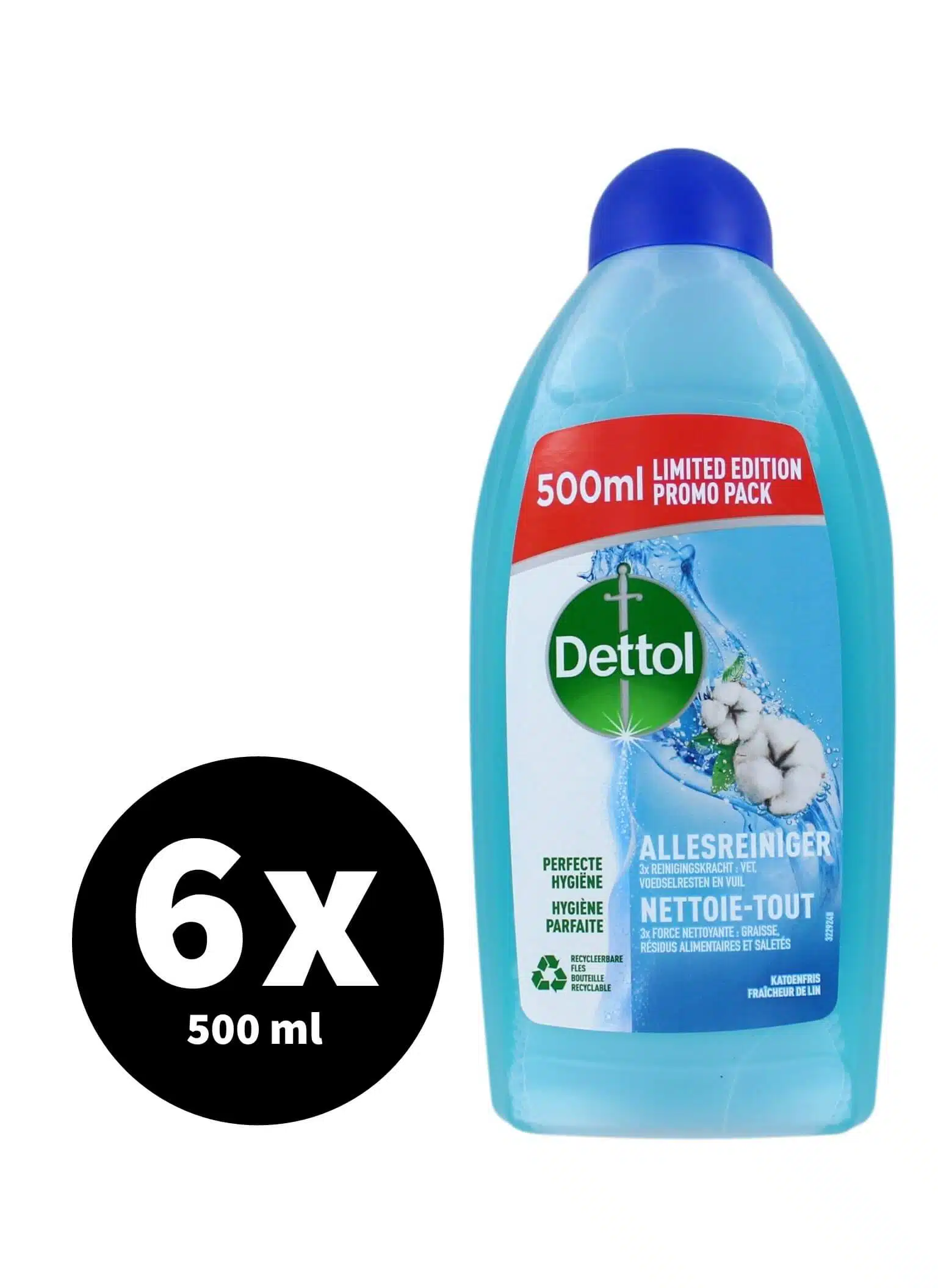Dettol Allesreiniger Katoenfris 6 x 500 ml
