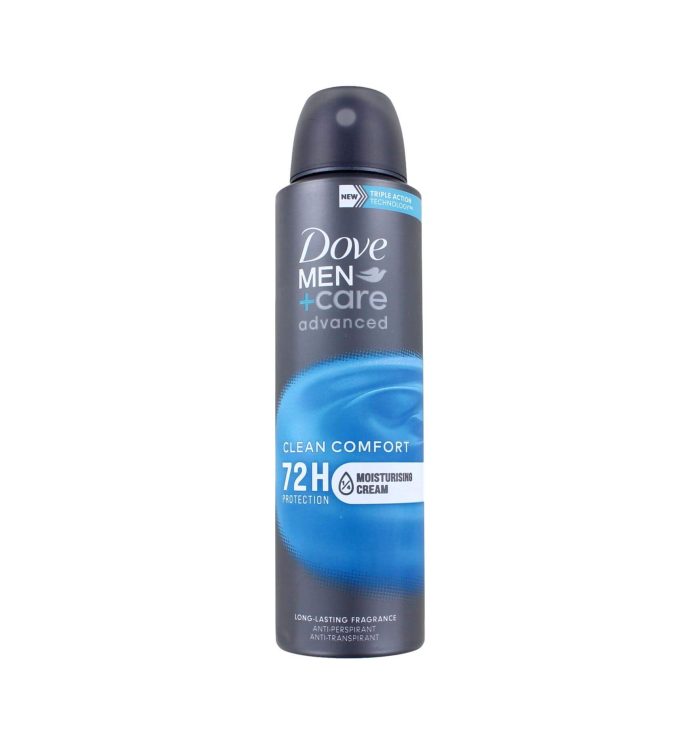Dove Men+Care Deodorant Spray Clean Comfort 72h, 150 ml