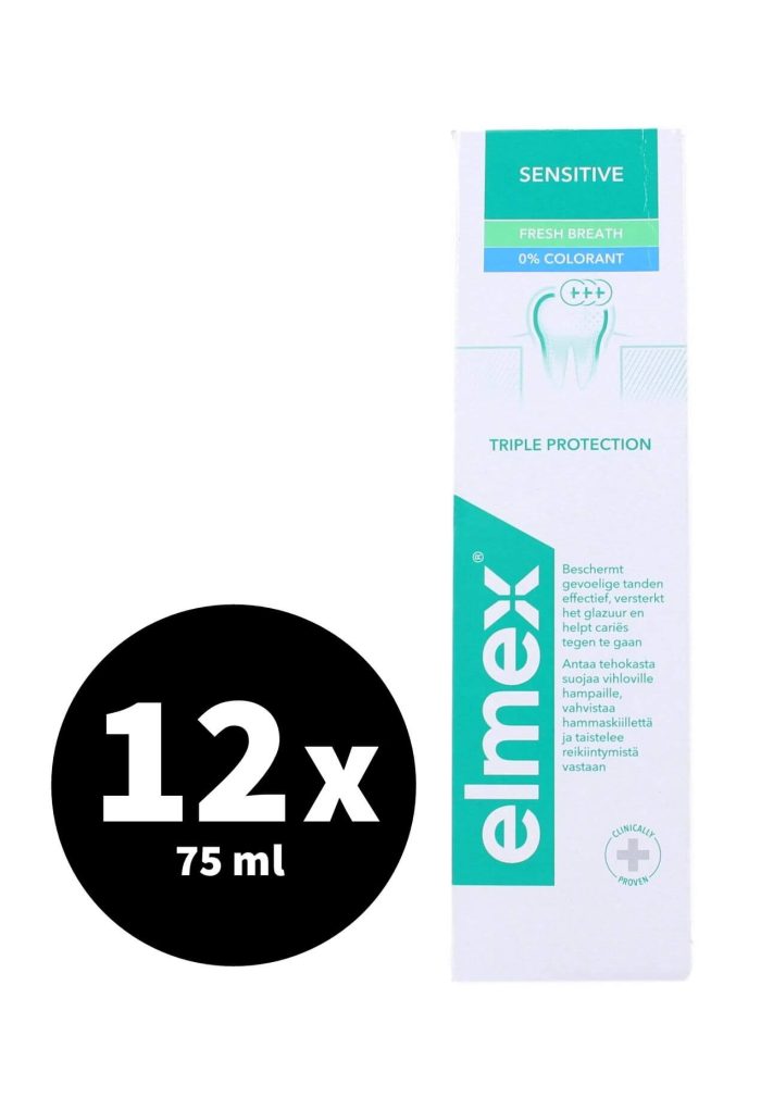 Elmex Tandpasta Sensitive Clean & Fresh 12 x 75 ml