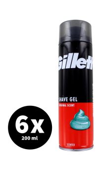 Gillette Scheergel Regulier 6 x 200 ml