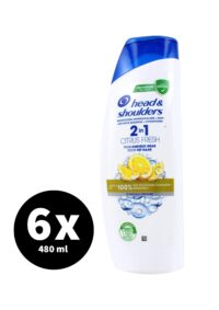 Head & Shoulders Shampoo Citrus Fresh 2in1 6 x 480 ml