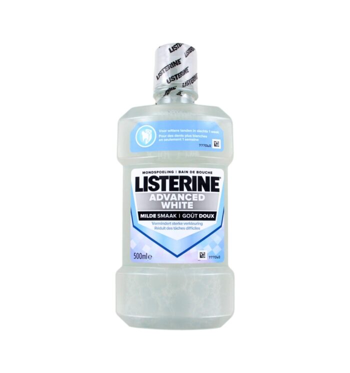 Listerine Mondwater Advanced White Milde Smaak, 500 ml