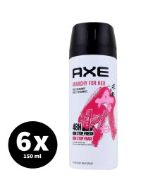 Axe Deodorant Spray Anarchy For Her 6 x 150 ml