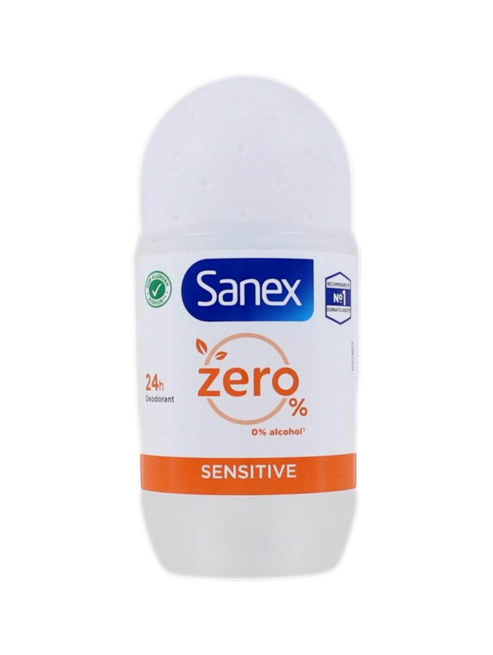 Sanex Deodorant Roller Zero% Sensitive, 50 ml