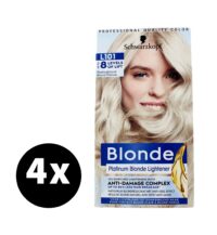 Schwarzkopf Blonde Haarverf L101 Platinum Blond x 4