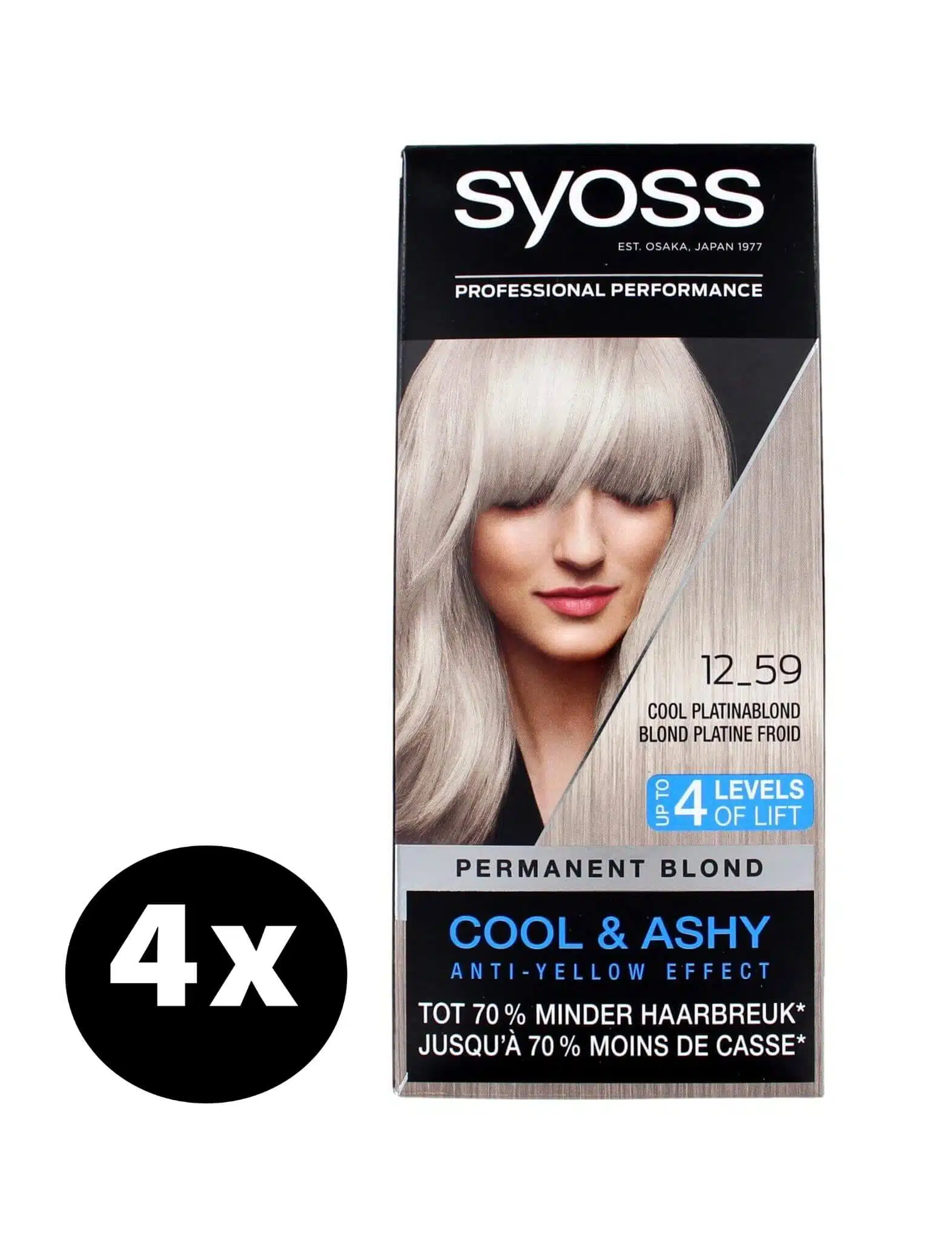 Syoss Haarverf 12-59 Cool Platinablond x 4