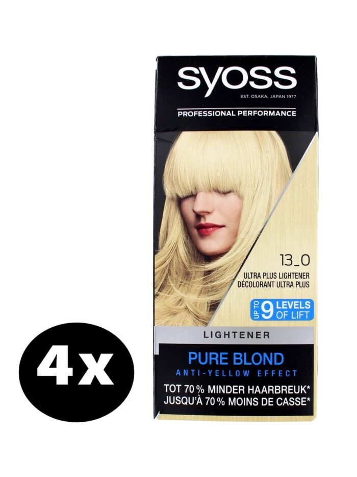 Syoss Haarverf 13-0 Ultra Plus Lightener x 4