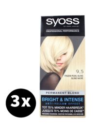 Syoss Haarverf 9-5 Frozen Pearl Blond x 3