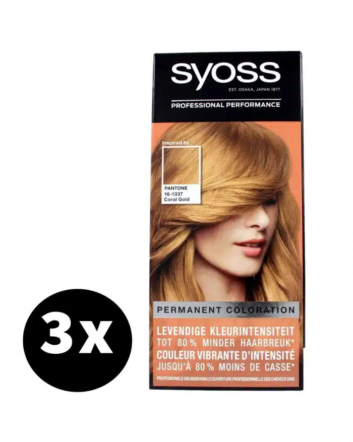 Syoss Haarverf 9-67 Coral Gold x 3