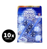 Witte Reus Flush Blauw Actief+ Hygienisch 10 x 2x50 Gram