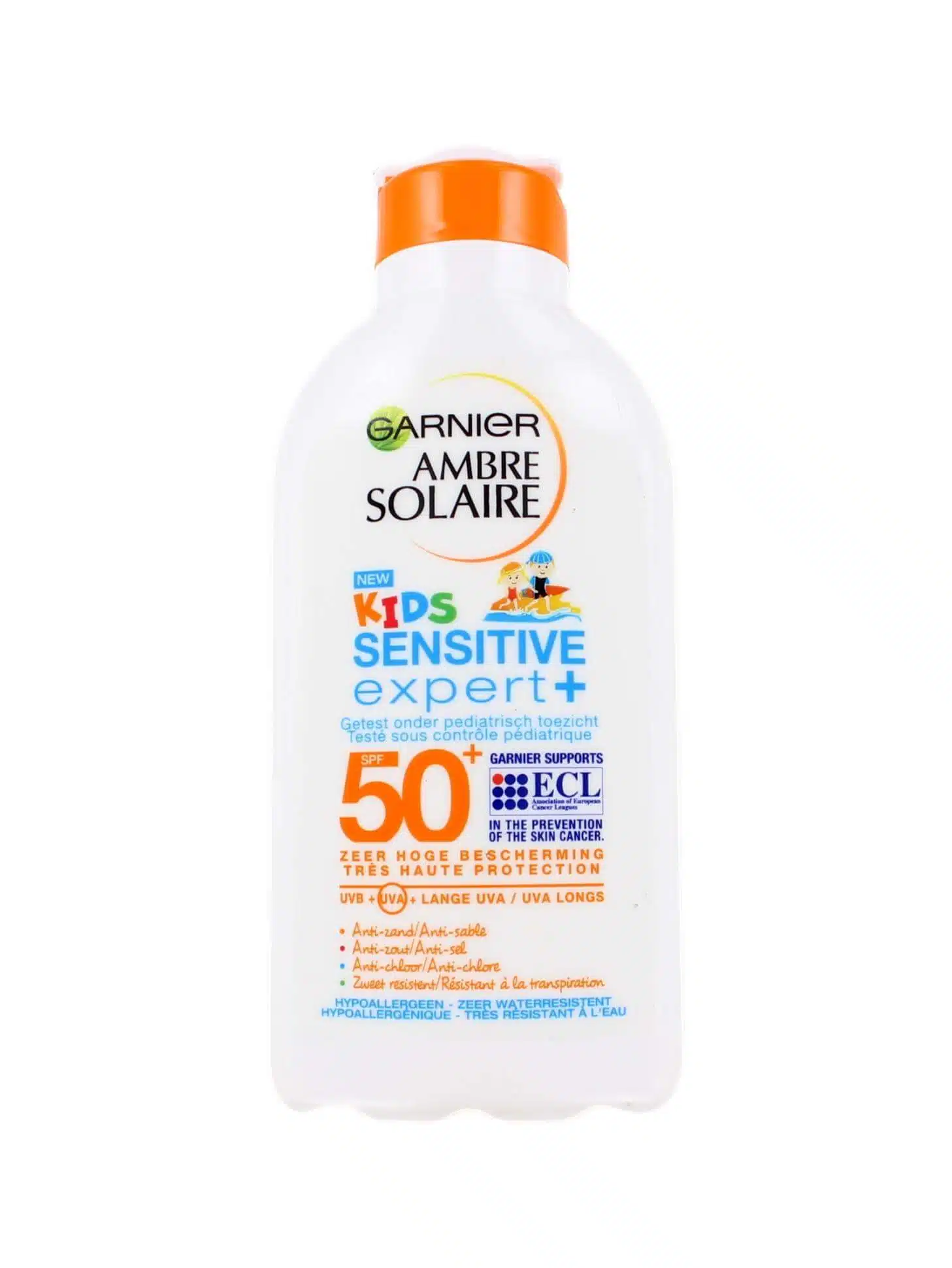 Garnier Ambre Solaire Zonnebrand Sensitive Expert Kids Factor 50+, 200 ml