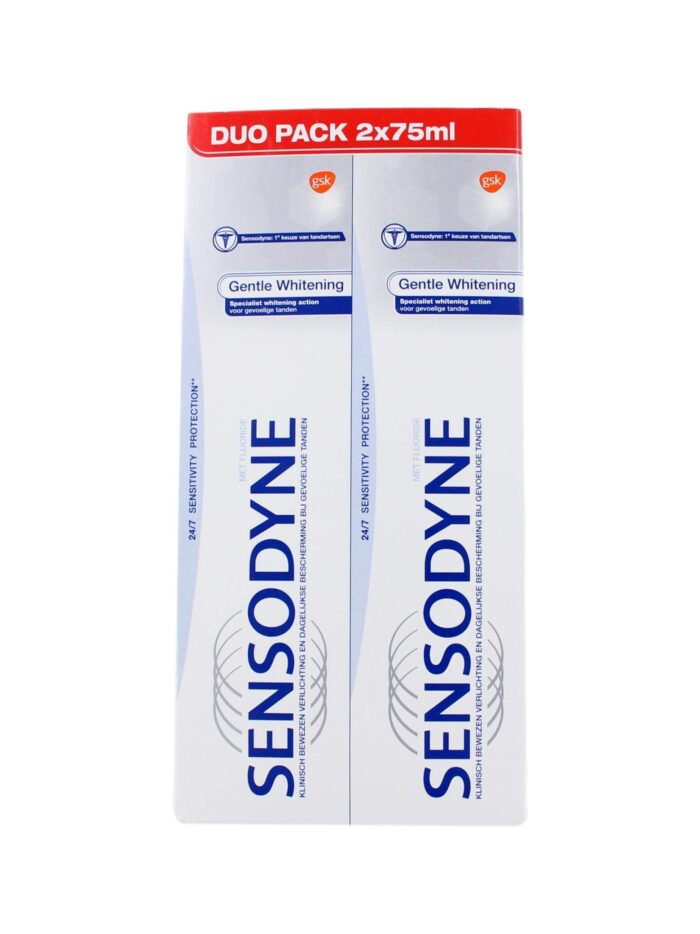 Sensodyne Tandpasta Gentle Whitening Duo Pack, 2x75 ml