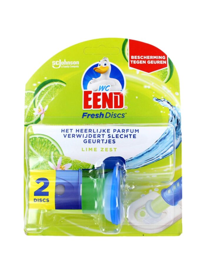 Wc Eend Fresh Discs Houder Lime Zest, 2 Discs