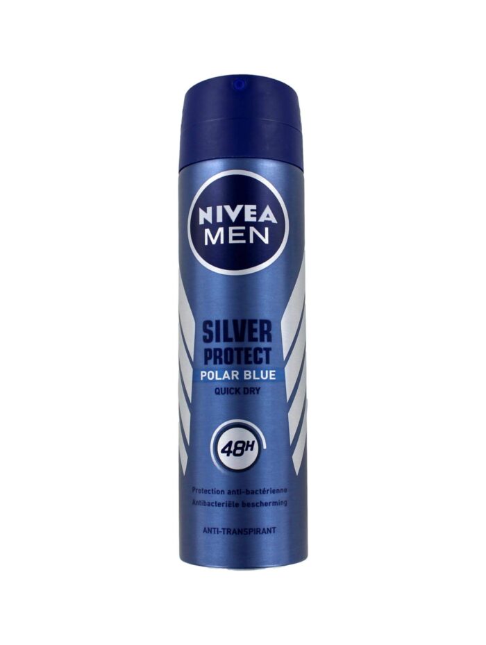 Nivea Men Deodorant Spray Silver Protect Polar Blue, 150 ml