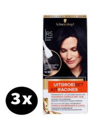 Schwarzkopf Haarverf Uitgroeiset R5 Zwart x 3