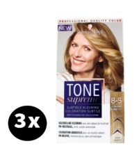 Tone Supreme Haarverf 8-5 Goudblond x 3