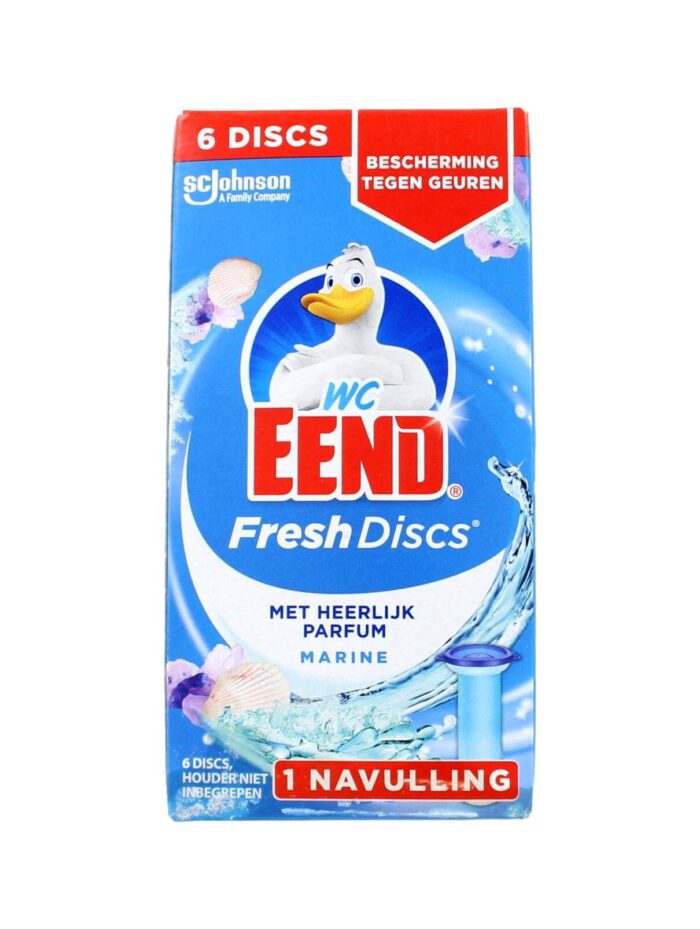 WC Eend Fresh Discs Marine Navulling, 6 Discs