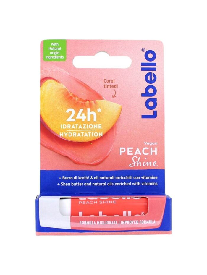 Labello Lippen Balsem Peach Shine, 4,8 Gram