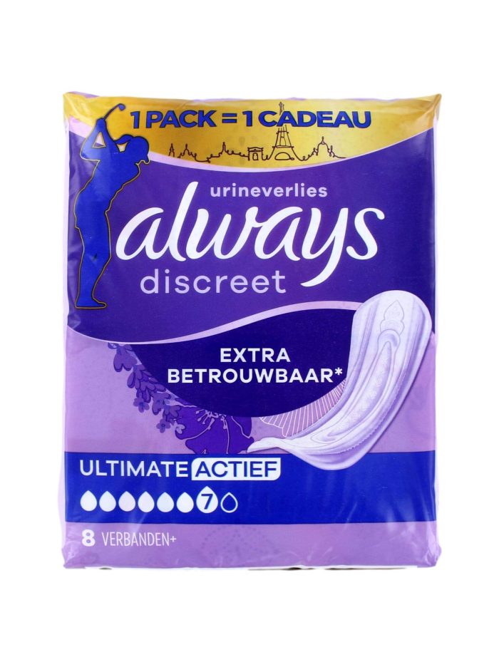 Always Discreet Ultimate Actief, 8 Stuks