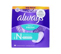 Always Inlegkruisjes Normal 0% Perfume Daily Fresh, 58 Stuks