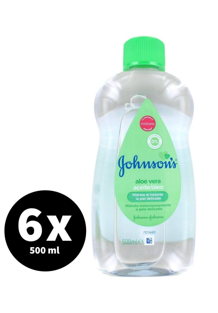 Johnson's Baby Olie Aloe Vera 6 x 500 ml