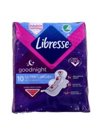 Libresse Maanverband Met Vleugels Goodnight Ultra Large, 10 Stuks