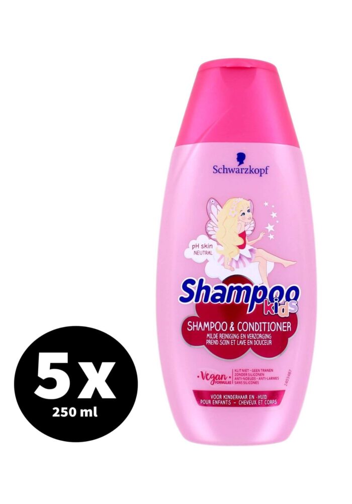 Schwarzkopf Shampoo & Conditioner Kids Fee 5 x 250 ml