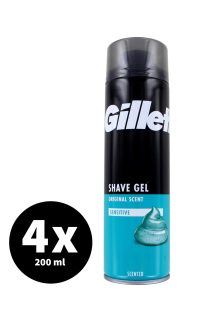 Gillette Scheergel Gevoelige Huid 4 x 200 ml