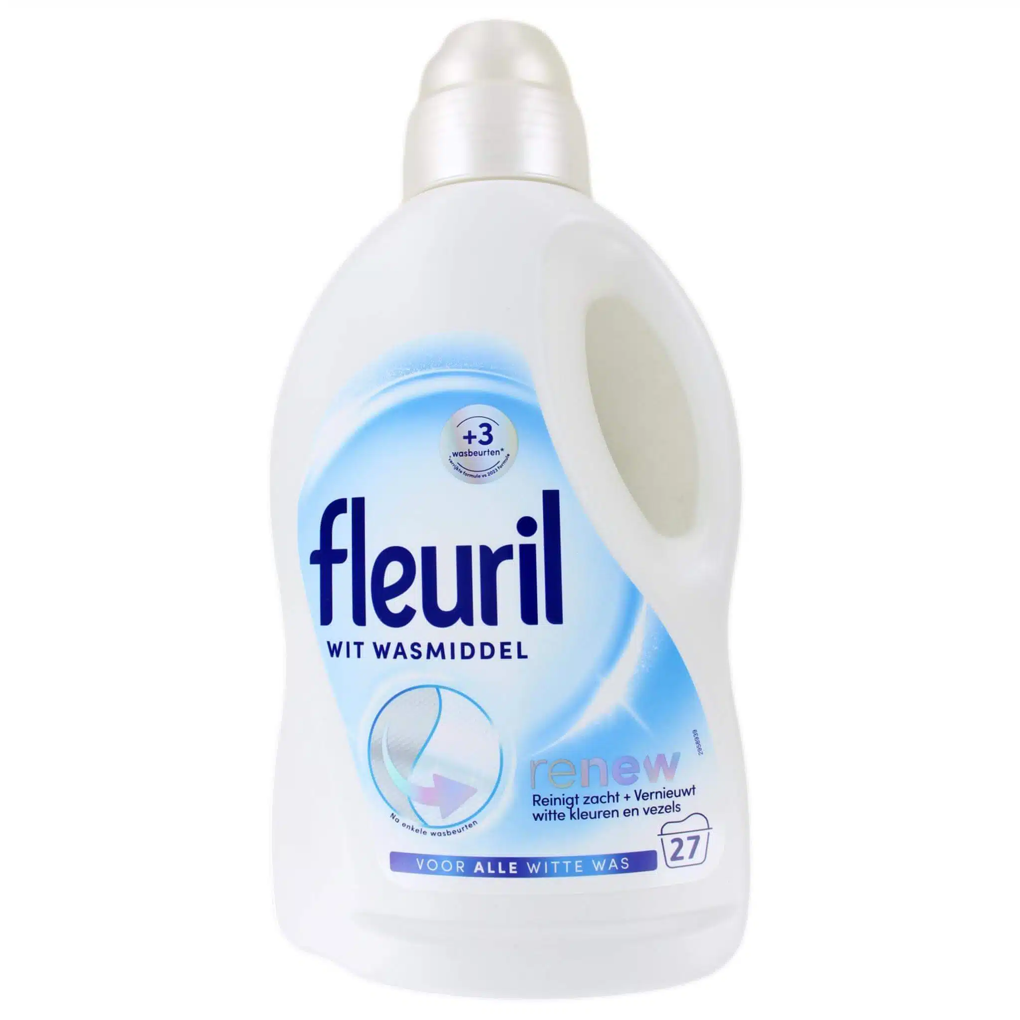 Fleuril Vloeibaar Wasmiddel Wit Renew 27 Wasbeurten, 1350 ml