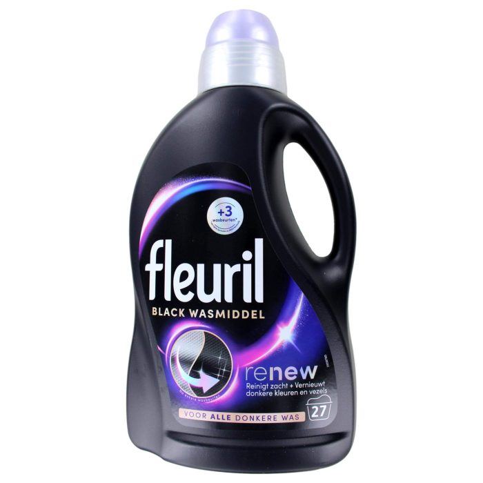 Fleuril Vloeibaar Wasmiddel Zwart Renew 27 Wasbeurten, 1350 ml