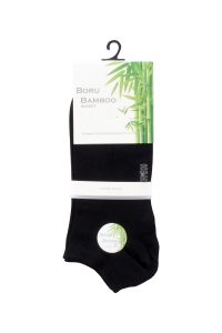 Boru Bamboo Short Sokken Zwart 2-pack