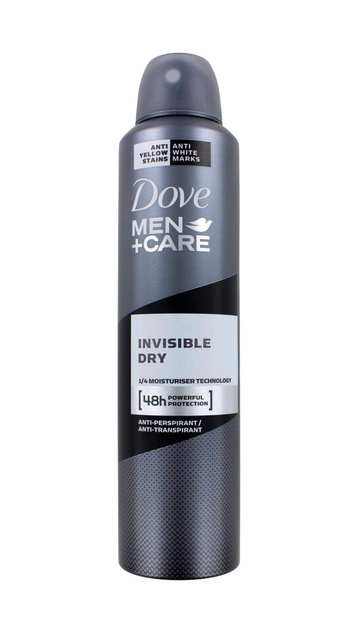 Dove Men+Care Deodorant Spray Invisible Dry, 250 ml