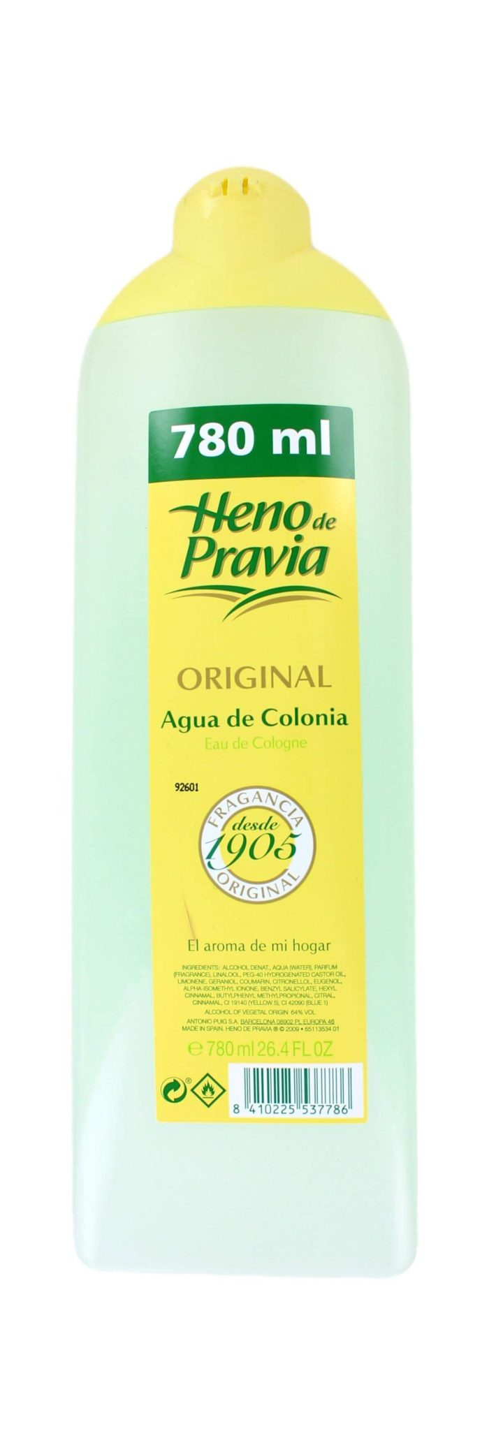 Heno de Pravia Eau de Cologne Original, 780 ml