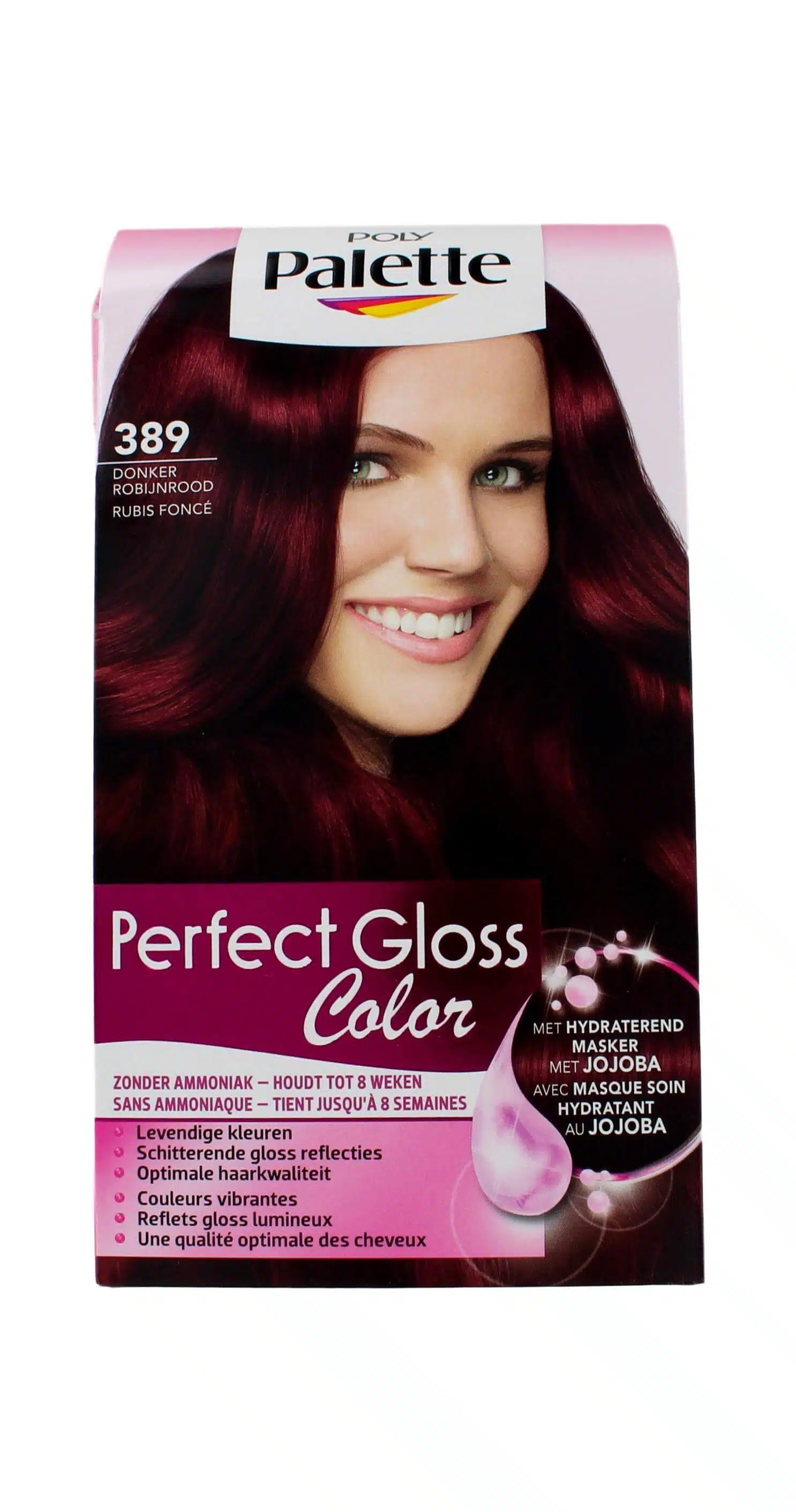 Poly Palette Haarkleuring Perfect Gloss 389 Donker Robijnrood