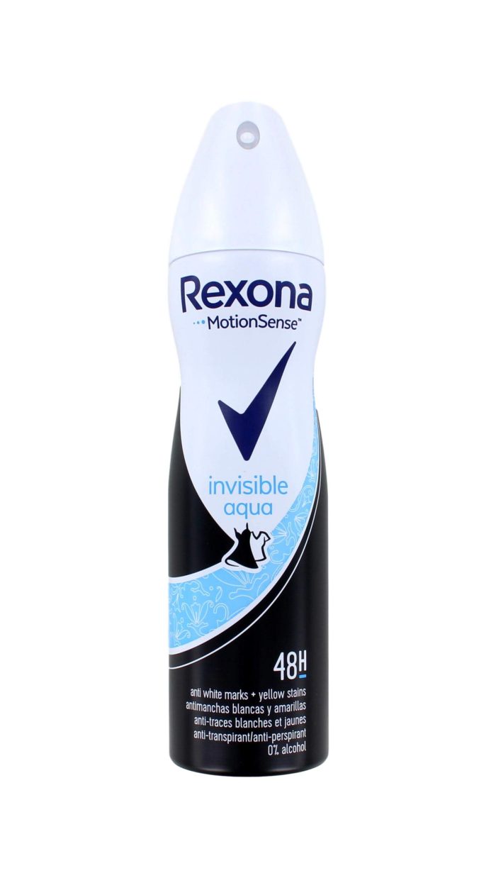 Rexona Deodorant Spray Invisible Aqua, 150 ml