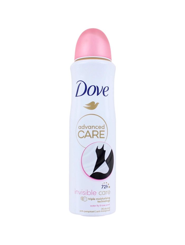 Dove Deodorant Spray Invisible Care 72h, 150 ml